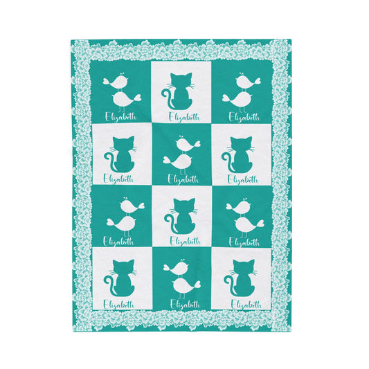 'Lace Pattern'' Baby Blanket